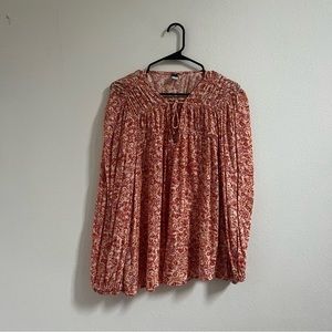 OLD NAVY Lightweight Cotton Floral Blouse